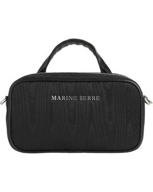 Marine Serre Shoulder Bag Textile Fibers, Leather - Black