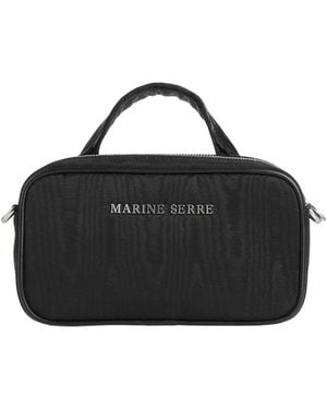 Marine Serre Shoulder Bag Textile Fibers, Leather - Black