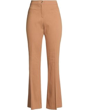 Diana Gallesi Camel Trousers Cotton, Viscose, Elastane - Natural
