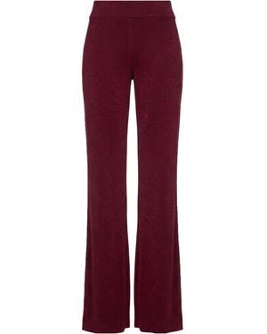 La Petite Robe Di Chiara Boni Garnet Trousers Polyamide, Viscose, Elastane, Polyethylene - Red
