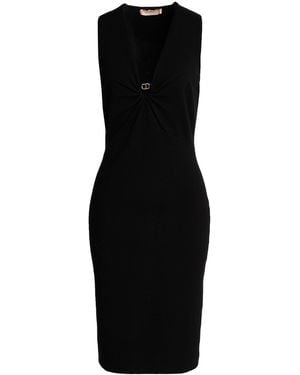 Twinset Midi-Kleid - Schwarz