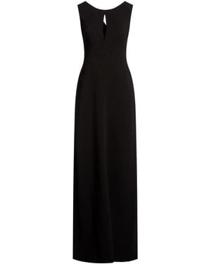 Alberta Ferretti Maxi Dress Viscose, Elastane - Black