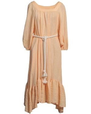 Lisa Marie Fernandez Midi-Kleid - Natur