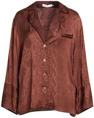 SIMONA CORSELLINI Shirt Viscose - Brown