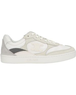 Celine Trainers Leather, Textile Fibres - White