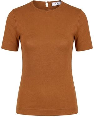 Jijil T-Shirt Polyester, Viscose, Elastane - Brown