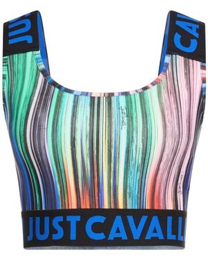 Just Cavalli Top Polyamide, Elastane - Blue