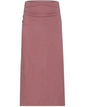 Xirena Midi Skirt Cotton - Pink