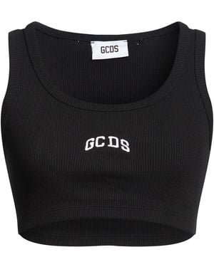 Gcds Top Cotton, Elastane - Black