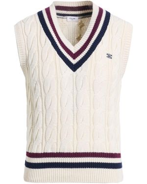 Celine Cream Sweater Cashmere - Blue