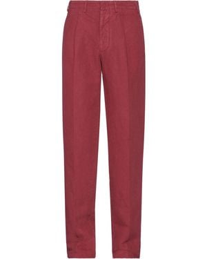 The Gigi Garnet Pants Hemp, Cotton - Red