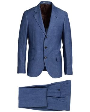 Brunello Cucinelli Suit Linen, Virgin Wool, Silk - Blue