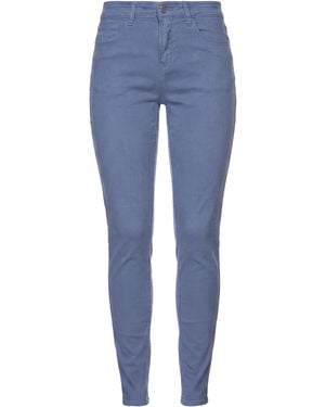 Emporio Armani Trousers Cotton, Viscose, Elastane - Blue