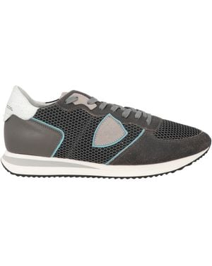 Philippe Model Sneakers Leather, Textile Fibers - Gray