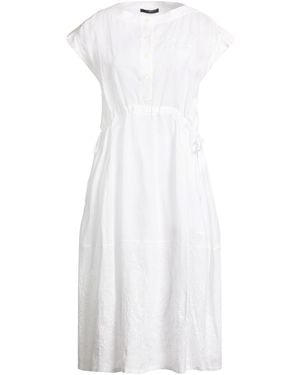 High Midi Dress - White