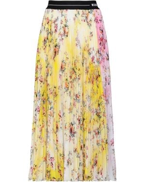 MSGM Midi Skirt Polyester - Yellow