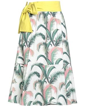 Maison Kitsuné Midi Skirt Cotton - Green