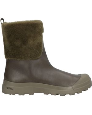 Officine Creative Ankle Boots Leather, Shearling - Brown