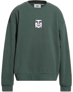 Obey Sweatshirt Cotton, Polyester - Green