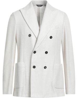 Circolo 1901 Linen Double-Breasted Blazer - White