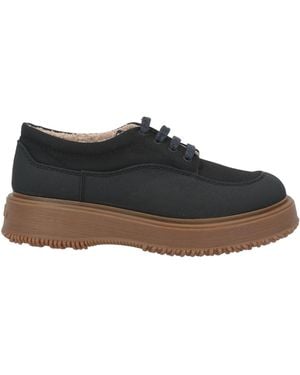 Hogan Lace-Up Shoes Textile Fibres - Black