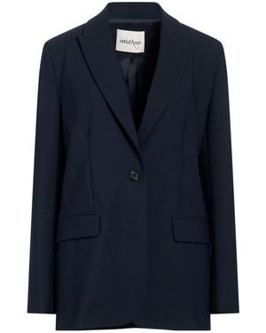 Ottod'Ame Midnight Blazer Polyester, Virgin Wool, Elastane - Blue