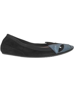 Dove Nuotano Gli Squali Ballet Flats Leather - Black
