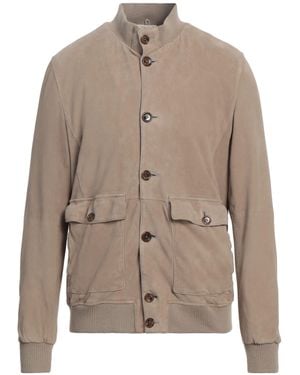 Gimo's Jacket Leather, Cotton, Elastane - Brown