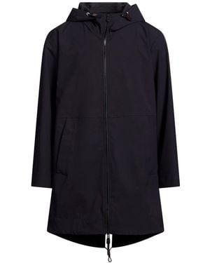 Peuterey Midnight Overcoat & Trench Coat Cotton, Elastane - Blue