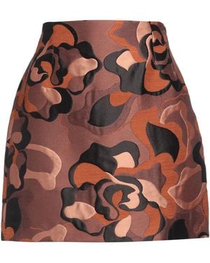 Maliparmi Mini Skirt Polyester, Acrylic, Viscose, Polyamide, Wool - Brown