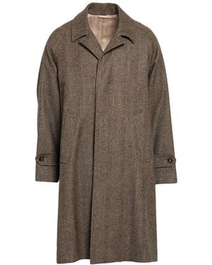 De Petrillo Camel Coat Lambswool - Brown