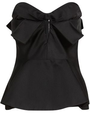 McQueen Top Polyester, Silk, Polyamide, Acetate - Black