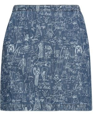 Karl Lagerfeld Denim Skirt Cotton - Blue