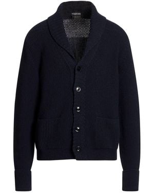 Tom Ford Midnight Cardigan Cashmere - Blue