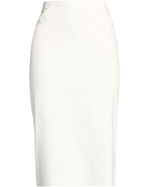 Douuod Midi Skirt Cotton, Polyamide, Elastane - White