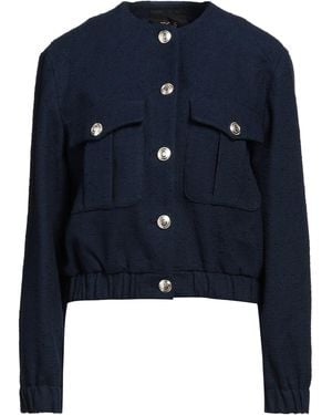 Maje Jacket Cotton, Polyamide - Blue