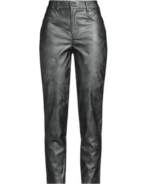 FACE TO FACE STYLE Pants Viscose, Polyurethane - Gray