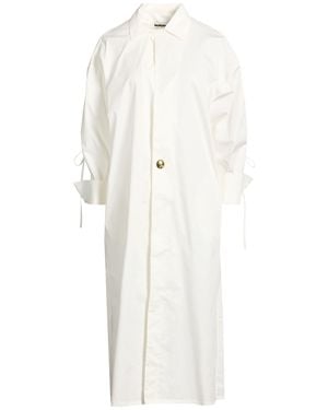 DARKPARK Midi Dress Cotton, Elastane - White