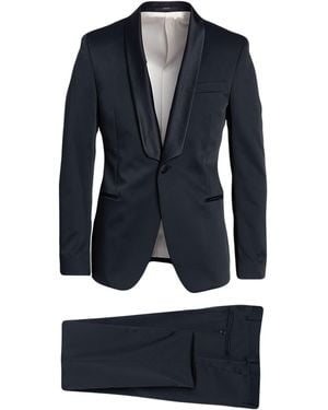 Paoloni Midnight Suit Viscose, Polyester - Blue