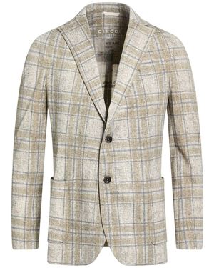 Circolo 1901 Khaki Blazer Cotton, Elastane - Grey