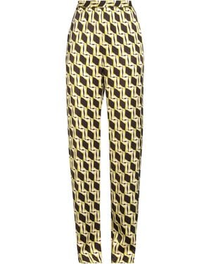 MSGM Trousers Viscose - Yellow