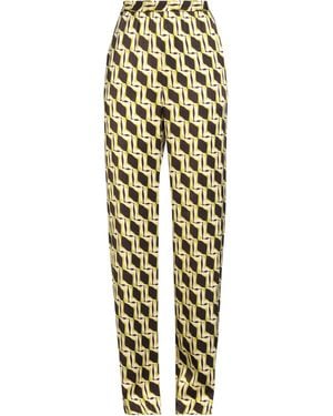 MSGM Pants Viscose - Yellow