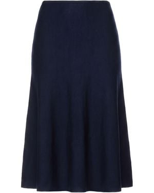 KHAITE Midi Skirt Wool, Polyamide - Blue
