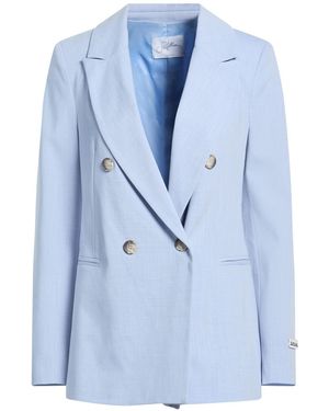 Soallure Blazer Polyester, Viscose, Elastane - Blue
