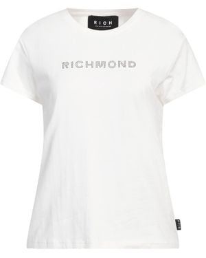 John Richmond T-Shirt Cotton, Elastane - White