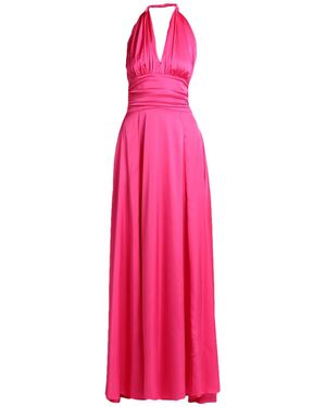 Olla Parèg Fuchsia Maxi Dress Polyester, Elastane - Pink