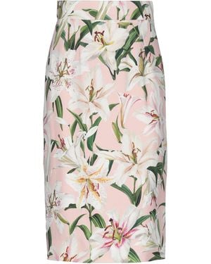 Dolce & Gabbana Midi Skirt Viscose, Elastane - Grey