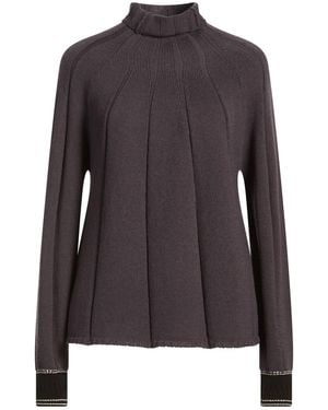 Alysi Crème Turtleneck Cotton, Wool - Purple
