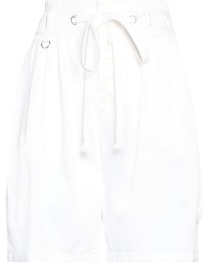 High Shorts & Bermuda Shorts - White