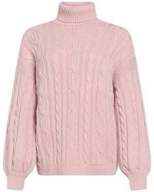ViCOLO Blush Turtleneck Acrylic, Wool, Viscose, Alpaca Wool - Pink